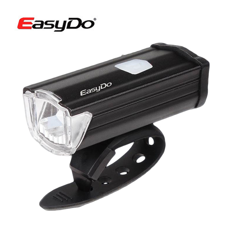 Easydo自行車燈 流星USB充電車前燈200流明高亮前燈夜騎強光