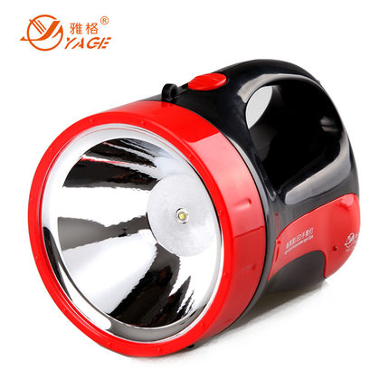 雅格YG-3545探照燈LED強光充電超亮戶外遠射手提燈礦燈家用手電筒