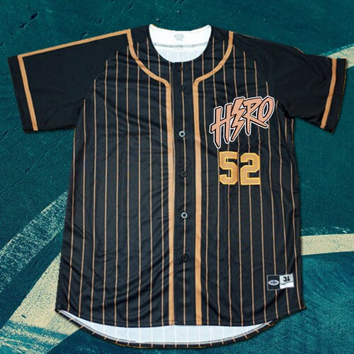 SD篮球棒球运动短袖T恤短袖条纹街头街球圆领定制diy班服队服tee - 图0