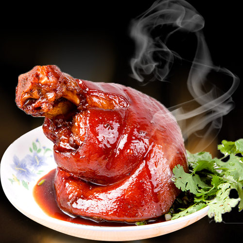 沈厅周庄特产沈万三家蹄猪蹄膀熟食真空600g猪肉卤味猪蹄酱肘子 - 图1