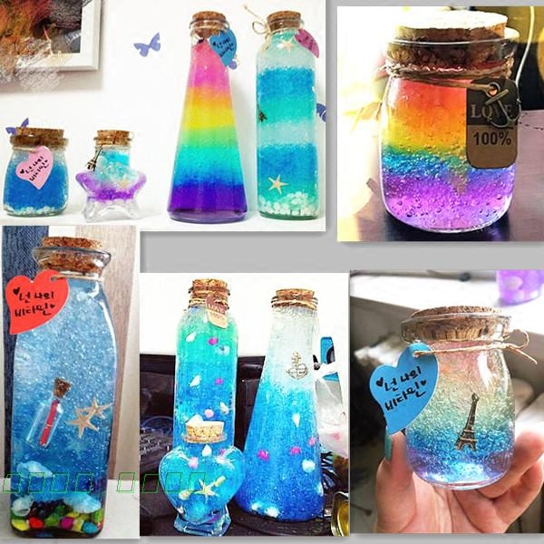 许愿瓶空瓶彩虹瓶糖果瓶幸运星星瓶海洋瓶diy手工活动创意玻璃瓶 - 图0