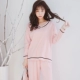Bộ đồ ngủ nữ mùa xuân và mùa thu phiên bản Hàn Quốc của cotton dài tay ngọt ngào màu hồng dễ thương có thể mặc bên ngoài mùa thu đông phù hợp với dịch vụ gia đình - Giống cái