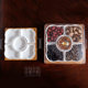 Ceramic coffee table box with cover snacks and fruit plate