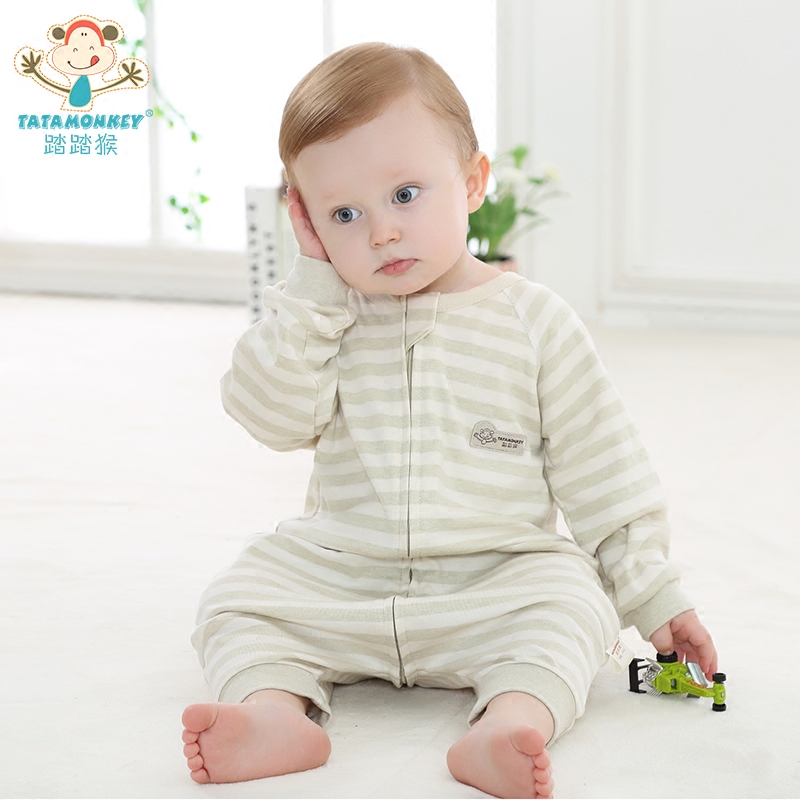 tatamonkey旗舰店婴儿睡袋春秋薄款四季通用款夏季空调纯棉宝宝分腿睡袋儿童防踢被1