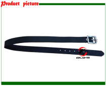 Spurs Leather Strap Inner Leather leather Surface PU leather Alloy Buckle with roller black 