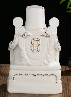 五路财神供奉店铺风水陶瓷佛像