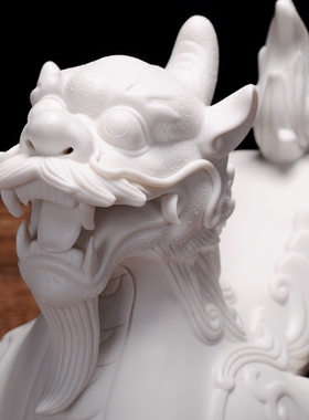 德化精品貔貅陶瓷镇宅书房摆件