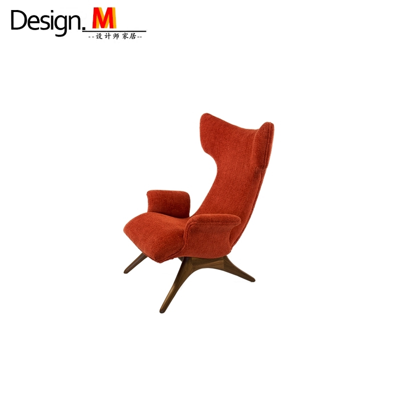 Design.M北欧实木 设计师家具 ondine armchair/样板房客厅沙发椅 - 图0