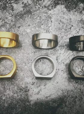 北欧新款简约极简主义纯色尾戒