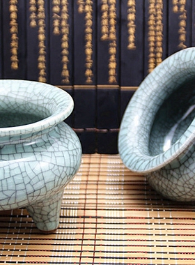 香炉摆件仿古风陶瓷供奉佛具用品