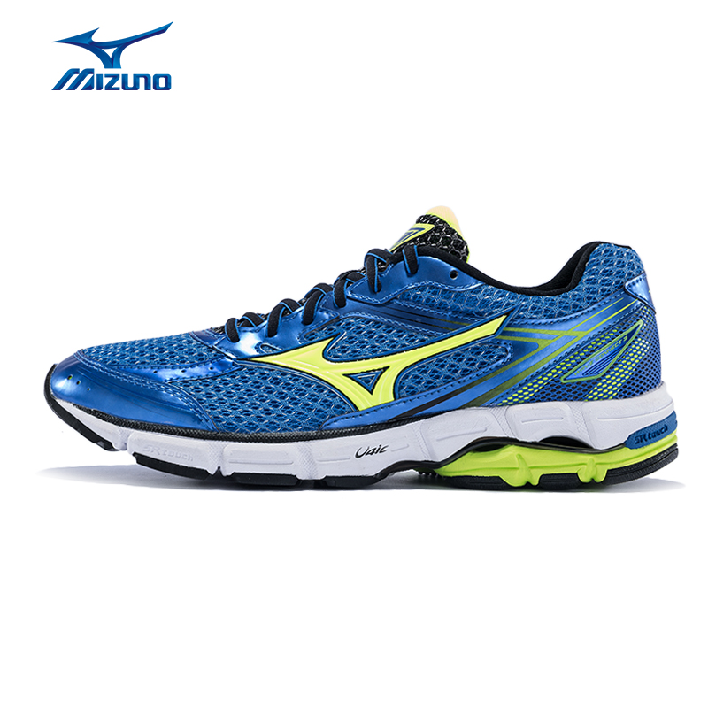 MIZUNO美津濃專業跑步鞋J1GC164847減震慢跑鞋男WAVE CONNECT