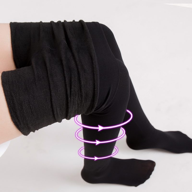 美腿塑形春秋款加绒中厚紧身瘦腿袜 棉洁雅短袜/打底袜/丝袜/美腿袜