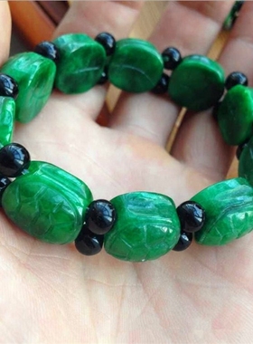 a货干青铁龙生长寿龟路路通手链