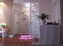 Living room dining room Iron Plate Carved partition Screen Baking Varnish Toilet Iron Art Xuan Guan Partition Hollowed-out Floral Board