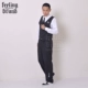 Popping vest poppin sọc vest nam phiên bản Hàn Quốc cá tính hộp đêm hoang dã đoạn ngắn đẹp trai đẹp trai - Dệt kim Vest