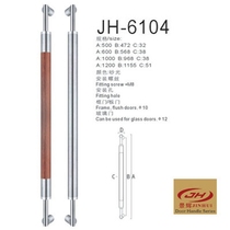 Thickened polished glass door handle stainless steel handle door handle door handle glass door handle