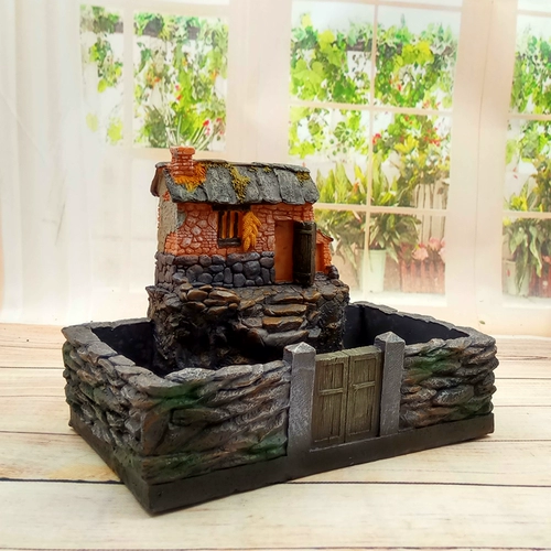 Оригинальный дизайнерский ретро декор из смолы, креативный цветочный горшок, стиль, ручная роспись