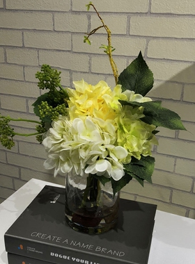 绣球成品仿真茶几卫生间装饰花艺
