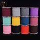 Milan line 2.5mm DIY DIY vòng cổ dây vòng tay dây thừng nam và nữ cộng với mã hóa lõi bện dây màu đen đỏ - Vòng đeo tay Clasp đá thạch anh tóc vàng Vòng đeo tay Clasp