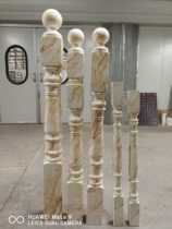 Manufacturer direct selling solid wood imitation jade imitation marble staircase handrail column elbow FAT one 07 