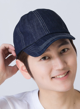 工作服牛仔布帽鸭舌帽前进帽