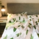 Bắc Âu đơn giản bông bốn mảnh Hàn Quốc xanh tươi cây xương rồng giường bao gồm nhà dệt chăn bông - Bộ đồ giường bốn mảnh chăn ga forever Bộ đồ giường bốn mảnh