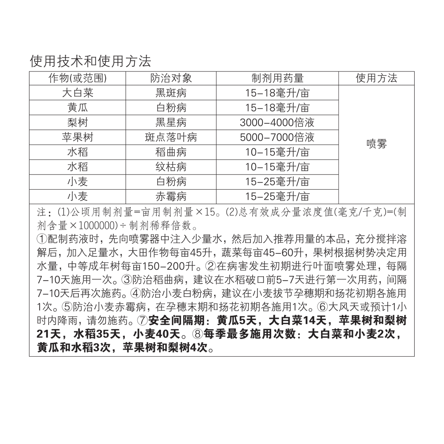 德国拜耳 富力库戊唑醇梨树黄瓜黑斑病白粉赤霉病黑星病农药杀菌 - 图3