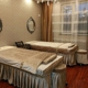 Đẹp giường vuông đẹp bốn bộ thẩm mỹ viện massage giường spa làm đẹp giường đơn đầu tròn bột màu trắng xanh tím - Trang bị tấm ga trải giường gội đầu Trang bị tấm