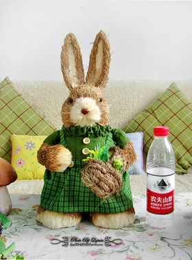 夫妇外单田园风森林系草编装饰品