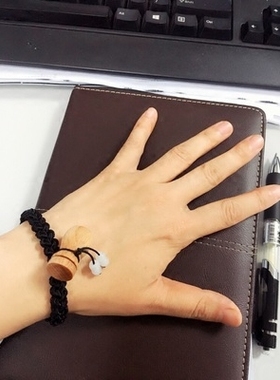 木质精油瓶手链男士散香水瓶迷你