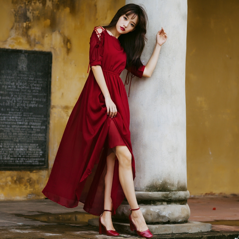 魅影仙女2020新款春赫本风夏连衣裙 魅影仙女连衣裙