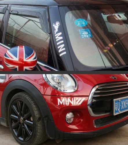 迷你车身拉花贴纸 mini cooper Countryman f55 f56装饰车贴 - 图0
