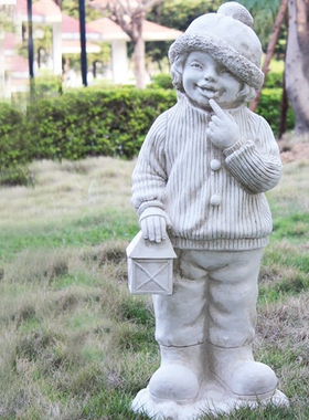 工艺欧式风庭院园林摆件人物雕塑