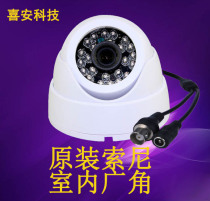 Simulation 1200 line infrared camera indoor wide angle monitoring head white plastic sea snail hemisphere strengthens night vision