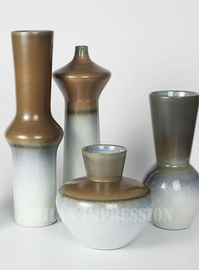 陶瓷电视柜新中式风会所花瓶