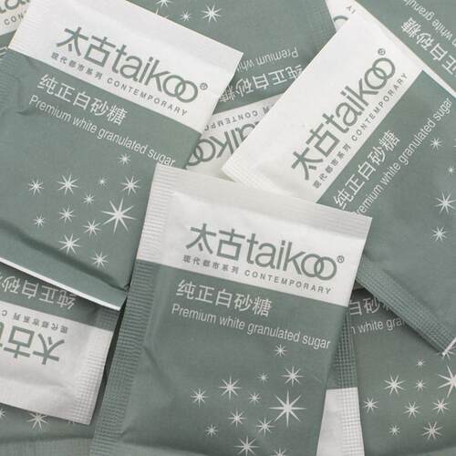 Taikoo/太古白糖包 星巴克专用白砂糖 纯正咖啡调糖伴侣5gX100包 - 图1