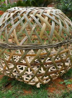 饭馆家禽竹编鸡笼风格田园装饰