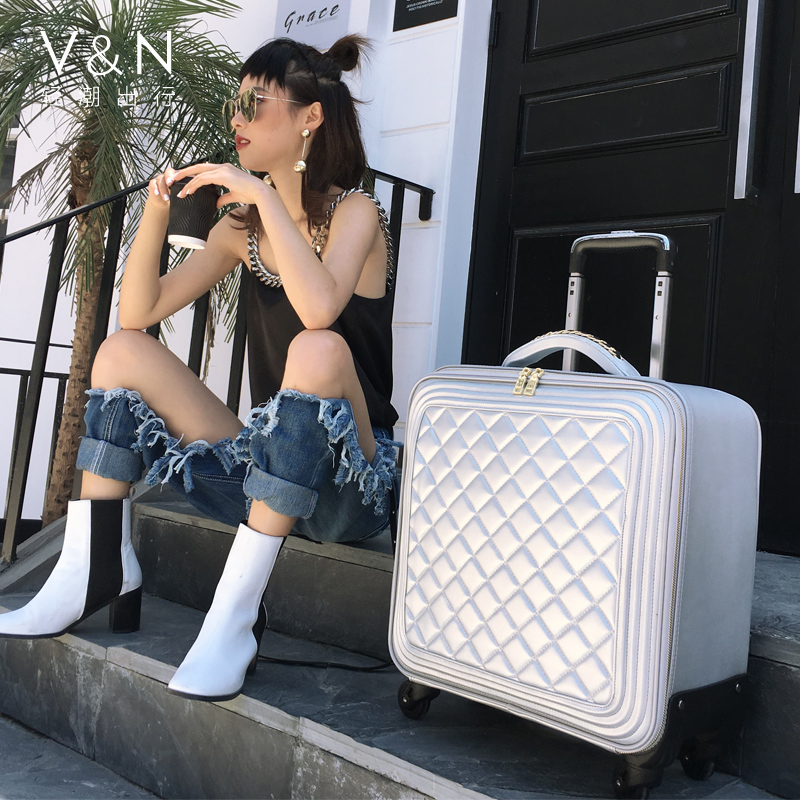時尚旅行箱網紅行李箱女小登機箱子母皮箱拉桿箱潮萬向輪20寸輕便