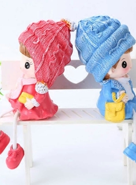 新品吊脚娃娃亲子动物可爱风摆饰