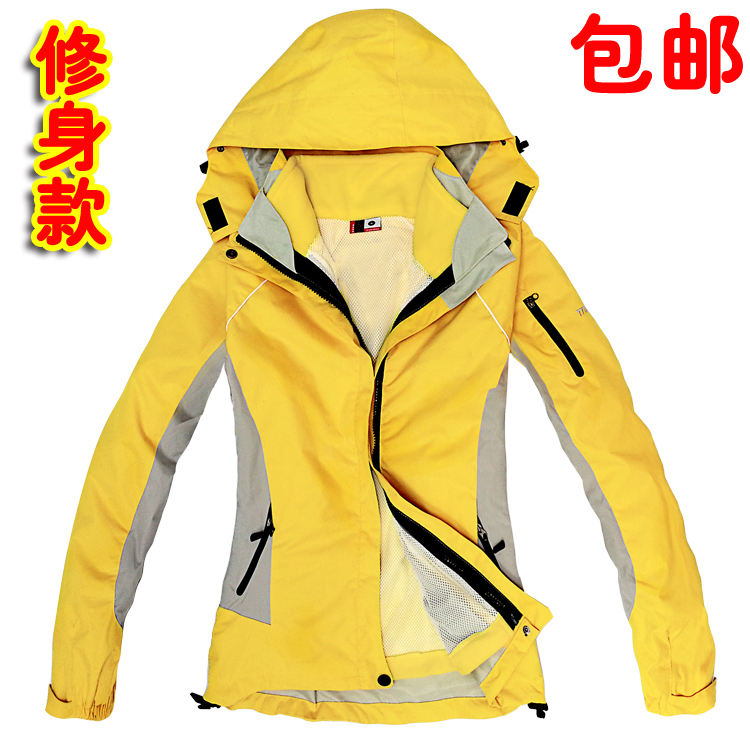 正品戶外衝鋒衣女含抓絨兩件套防雨防風防水透氣三合一外套登山服
