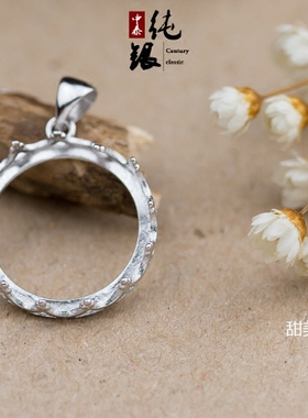 小皇冠欧美风琥珀蜜蜡空托包邮