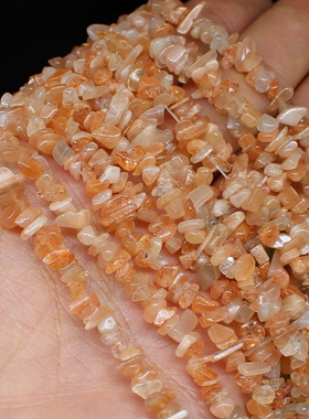 小颗粒天然水晶 金沙太阳石马粉晶磷灰石蛋白石随形碎石 DIY配件