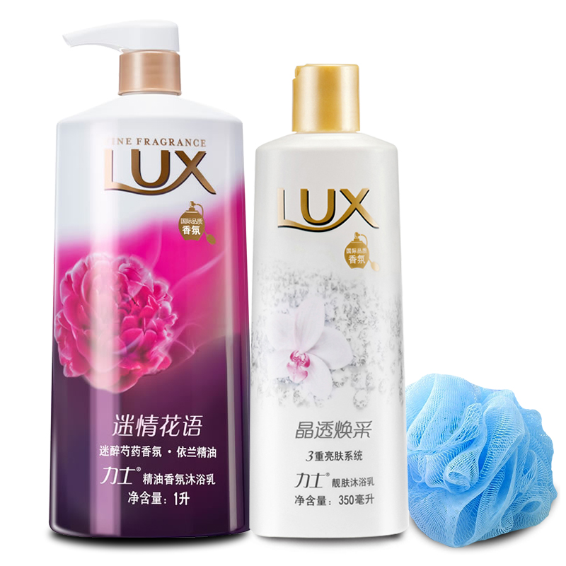 LUX/力士沐浴露迷情花語沐浴乳1000ml+350ml