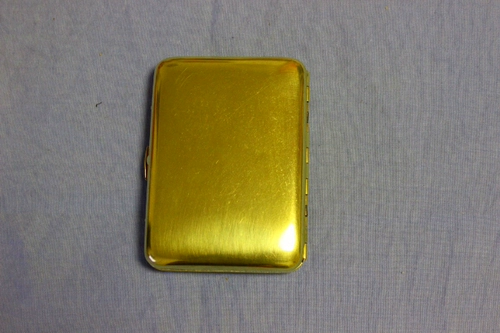 Чистая медная сигаретная рулона бронзовая сигаретная коробка для табачной коробки табачной лезвия