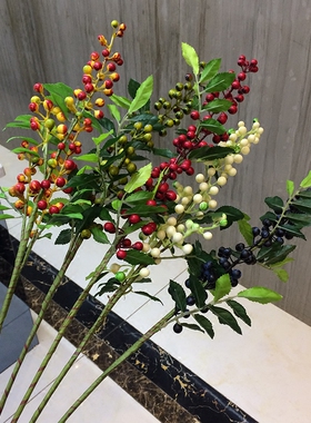 仿真树枝落地室内家居摆设假花