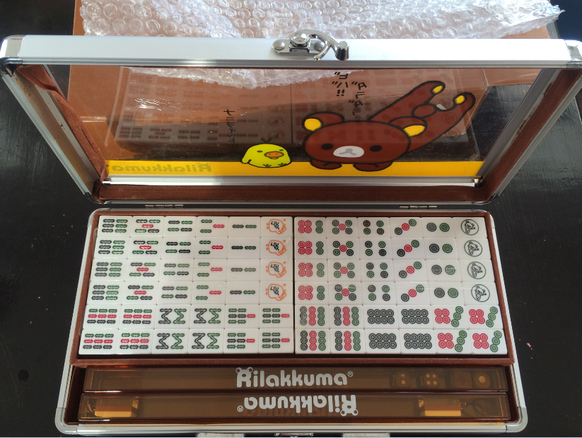 2019年新款 輕鬆熊/鬆弛熊/rilakkuma 小號亞克力 旅行簡裝麻將牌