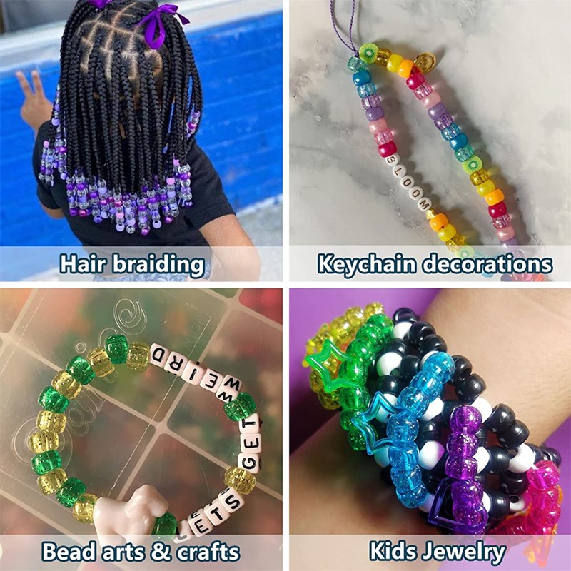 推荐Summer Colorful  Beads HandCrafts Big Hole Beads For Kid - 图1