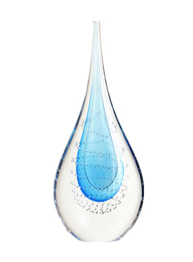 摆件玻璃轻奢客厅现代琉璃简约创意淄博大艺术品抽象家居装饰水滴