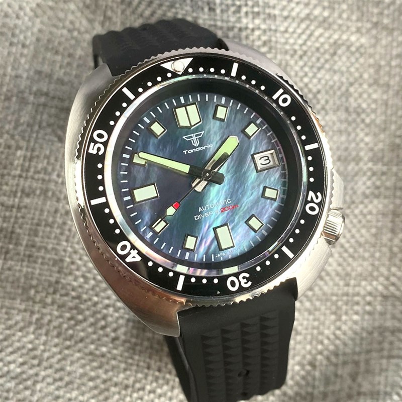 推荐Tandorio 44mm Mother of Pearl Dial NH35 Movement Auto Me - 图1