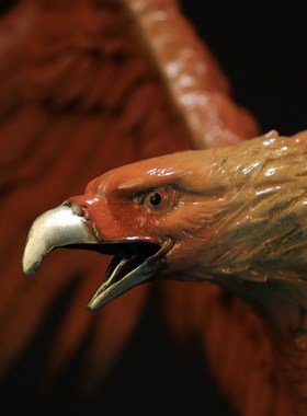 黄铜老鹰摆件大展宏图大鹏展翅客厅办公室开业礼品工艺品摆设大号